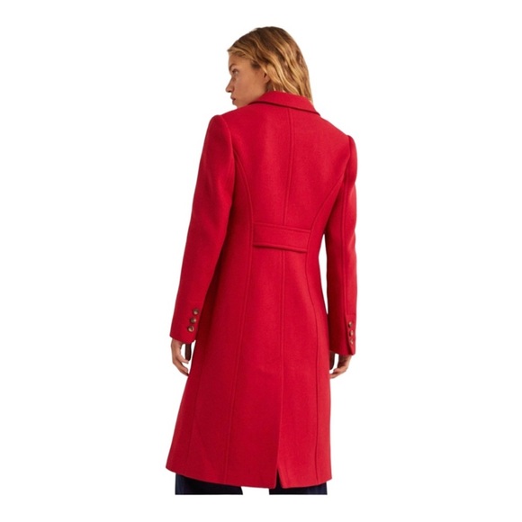 BODEN RED WOOL BLEND COAT | sz US 14 | LIKE NEW - Picture 4 of 16